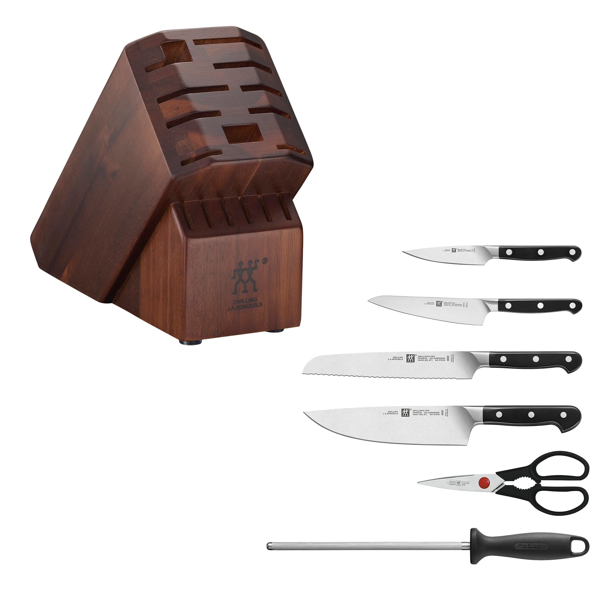 Zwilling Pro 7-pc Knife Block Set - Acacia