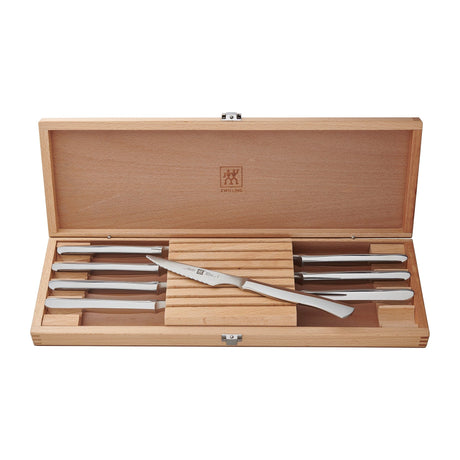 Zwilling 8-pc Stainless Steel Steak Knife Set w/Presentation Case