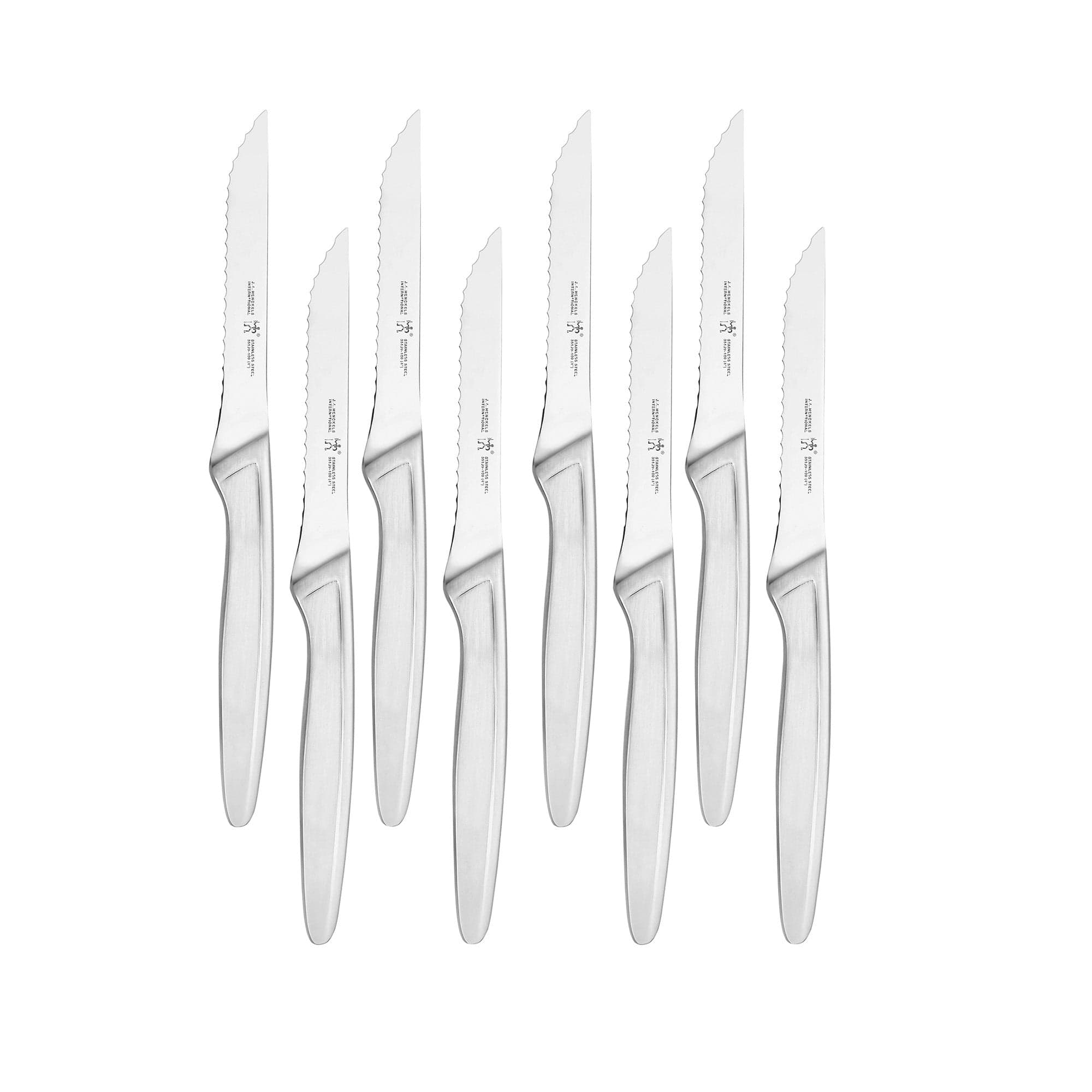 Henckels 8-pc Stainless Steel Serrated Steak Knife Set