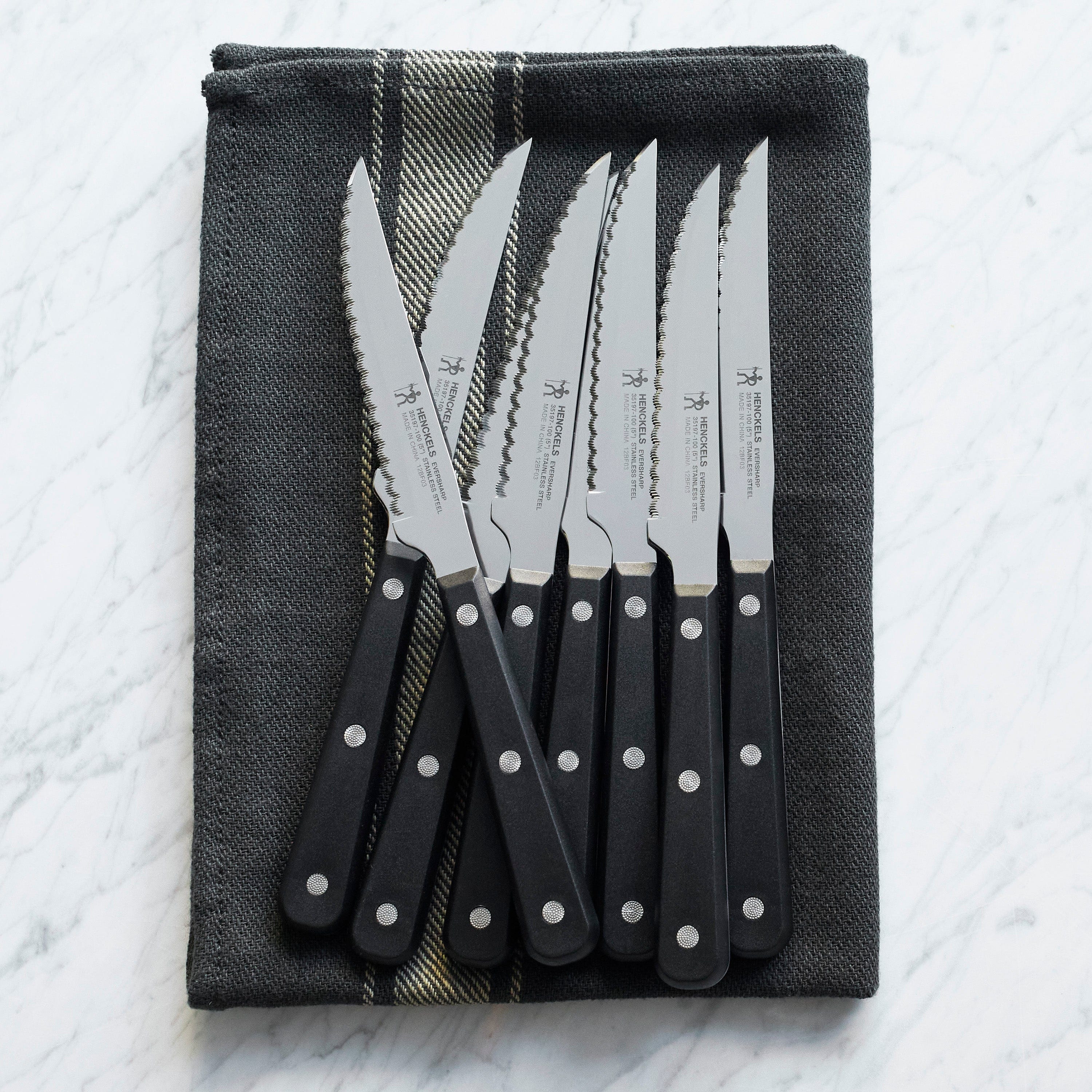 Henckels Razor-Sharp Steak Knife Set of 8, German Engineered