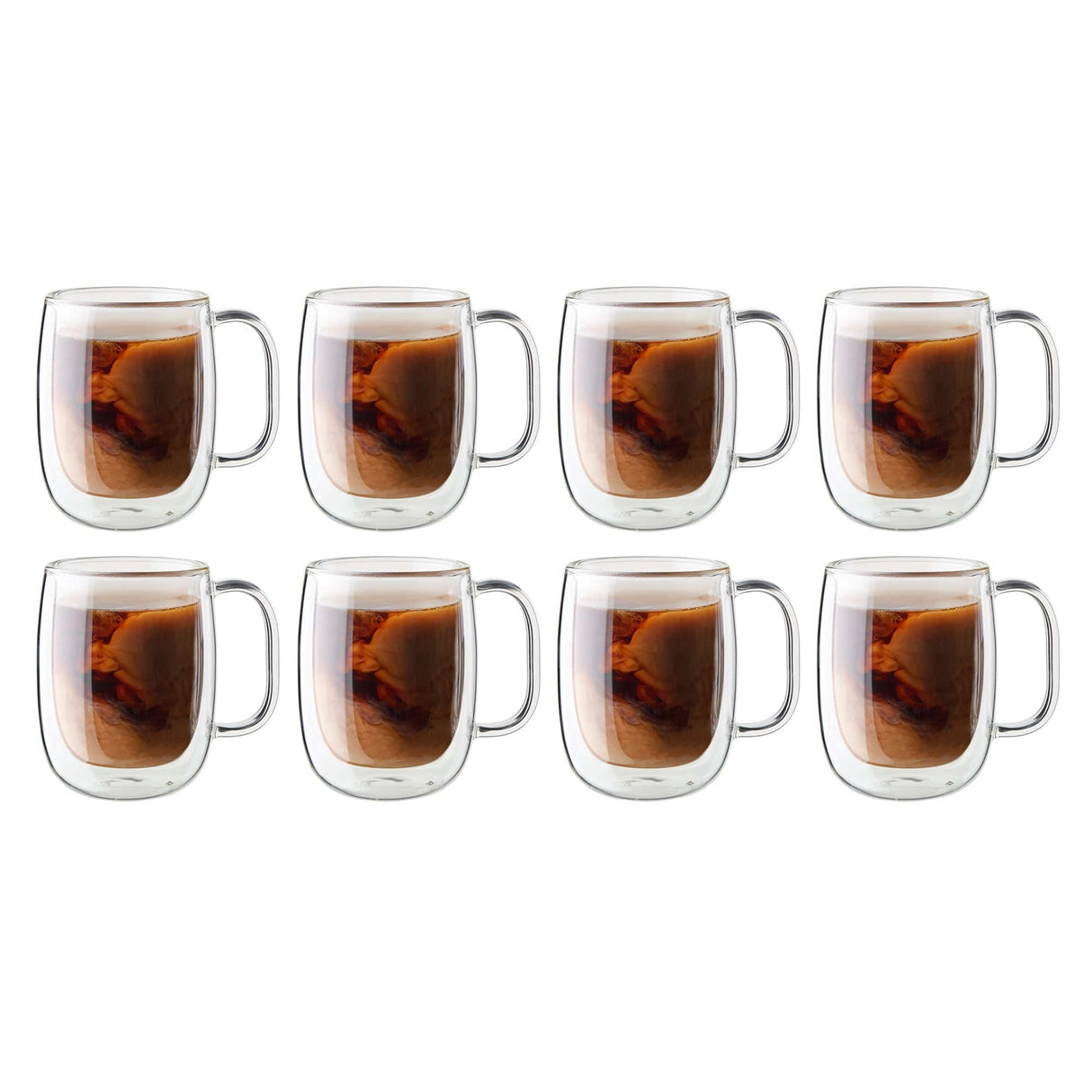 Zwilling Sorrento Plus 8-pc Double-Wall Glass Coffee Mug Set