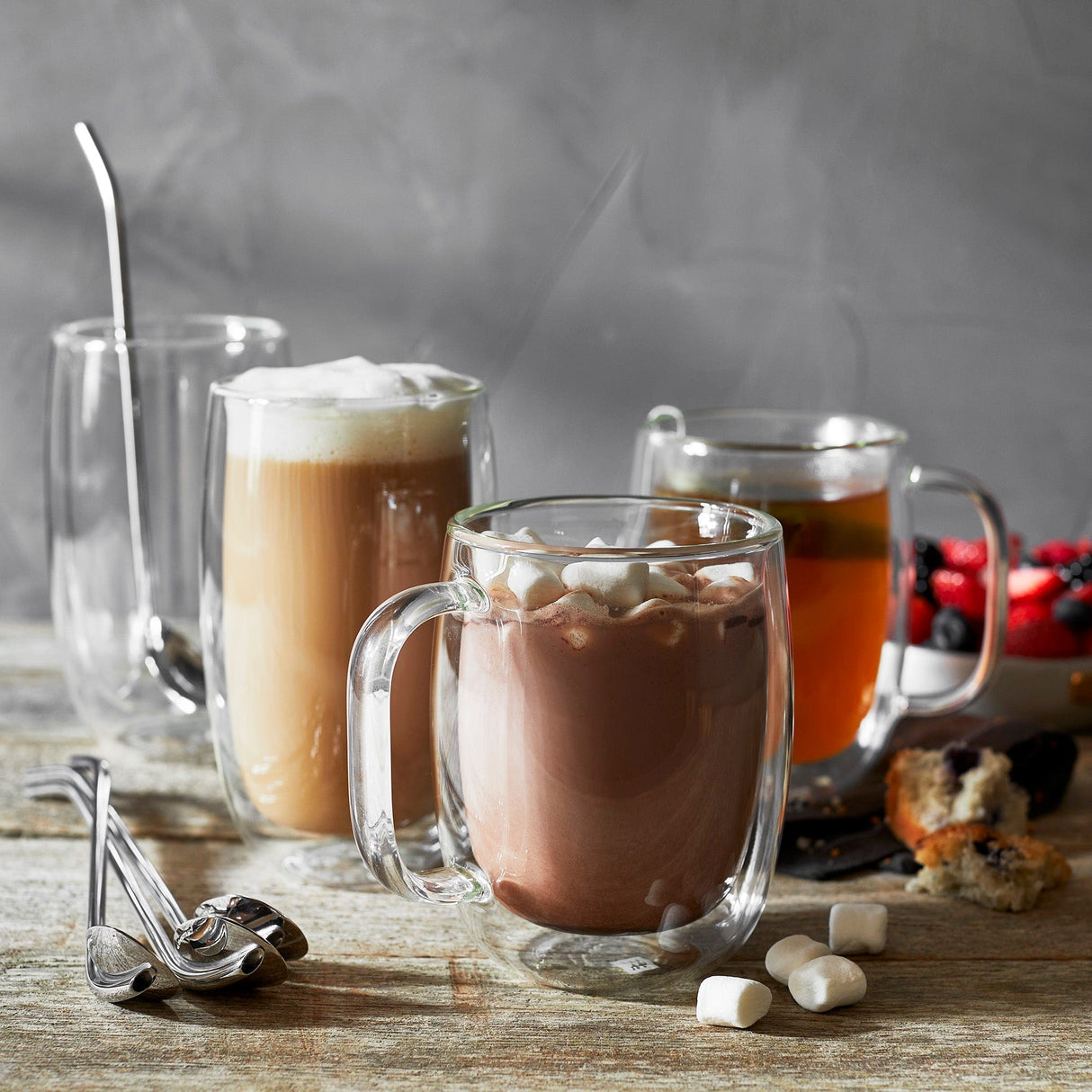 Zwilling Sorrento Double-Wall Coffee, Espresso and Beverage 9-pc Glassware Set
