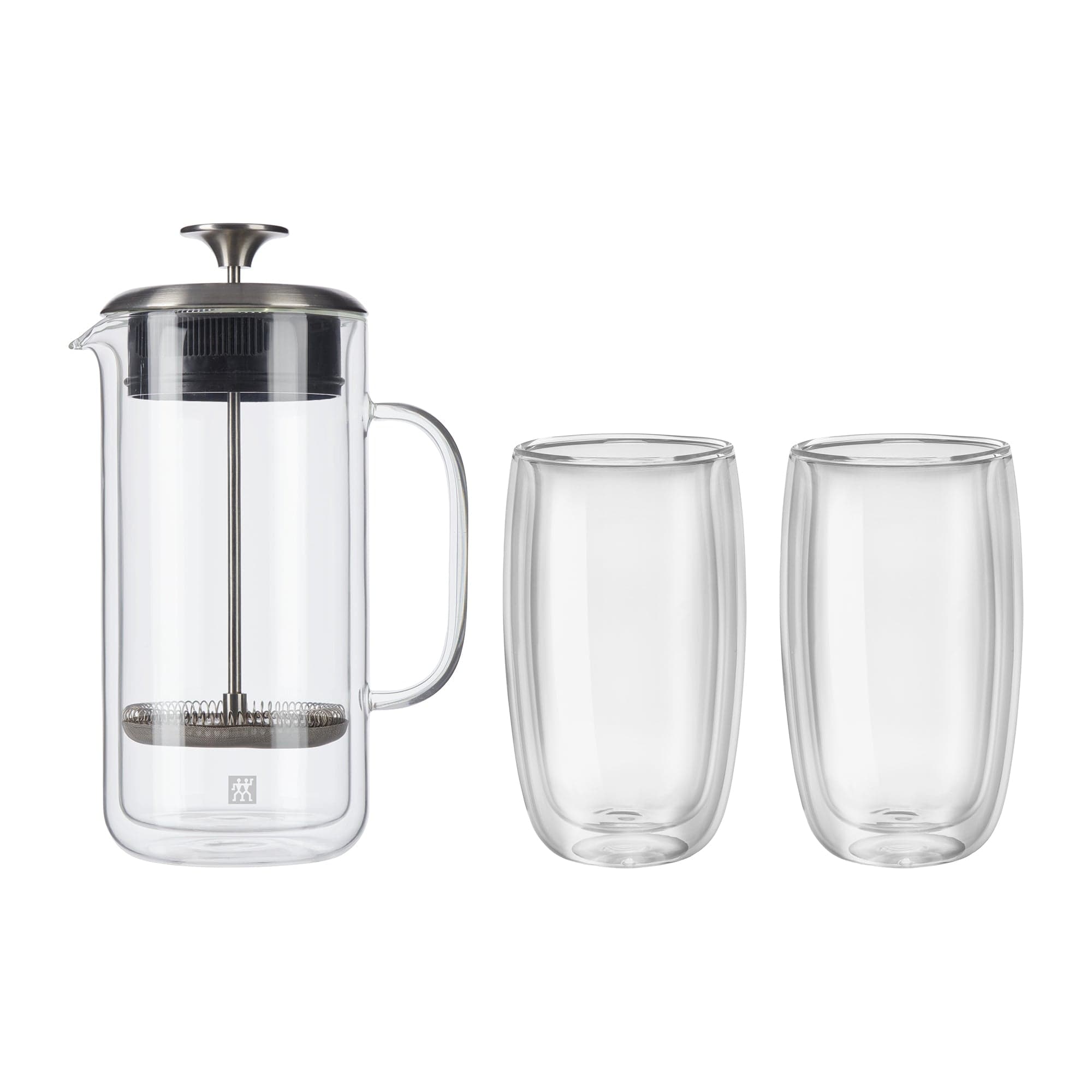 Zwilling Sorrento Double Wall French Press and Latte Glass