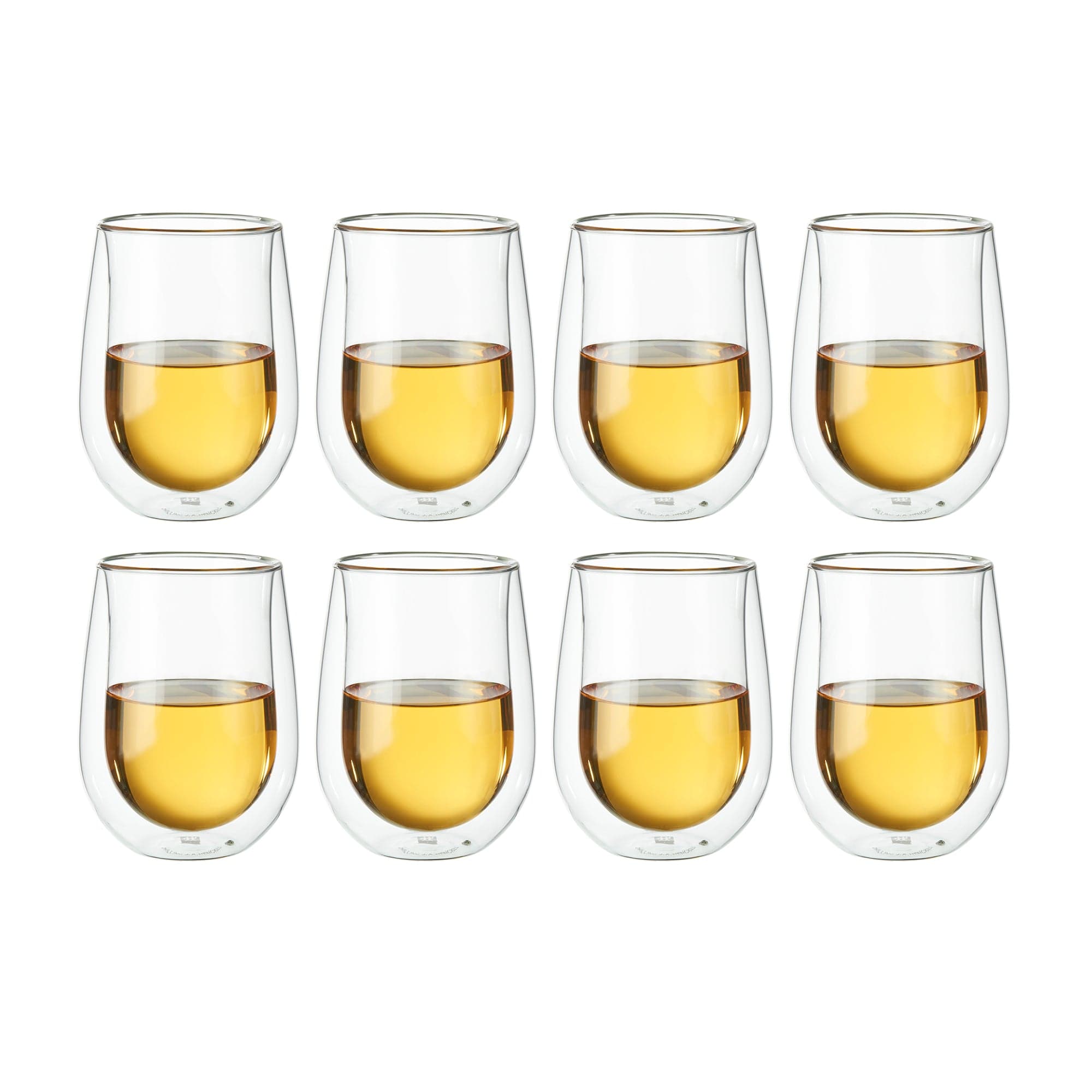 Zwilling Sorrento 8-pc Double-Wall White Wine Stemless Glass Set