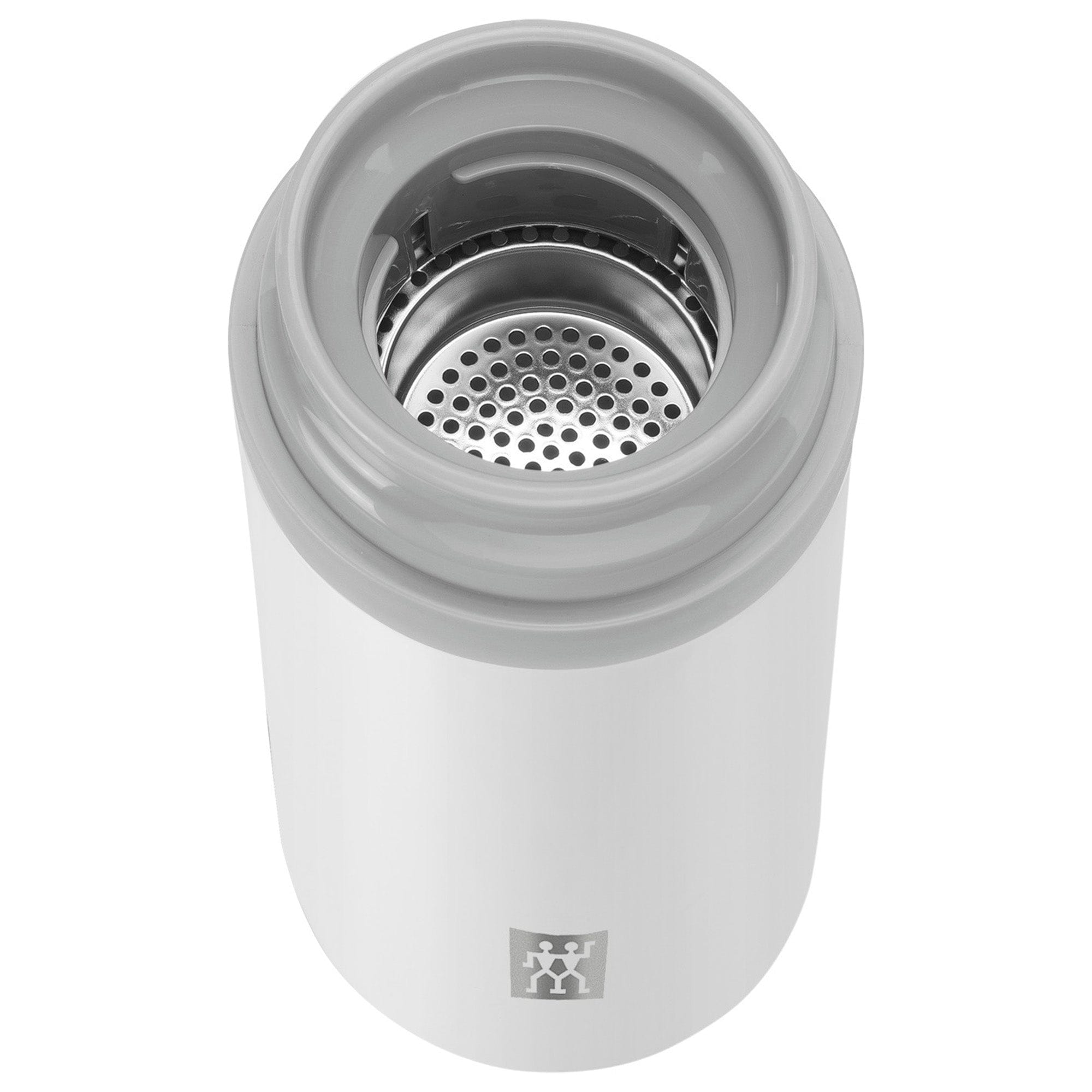 Zwilling Thermo 14.2 oz Tea & Fruit Infuser Bottle - Silver-White