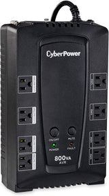 CyberPower CP800AVR CP 800VA/450W 8 Outlets Compact AVR UPS - New Battery Certified Refurbished
