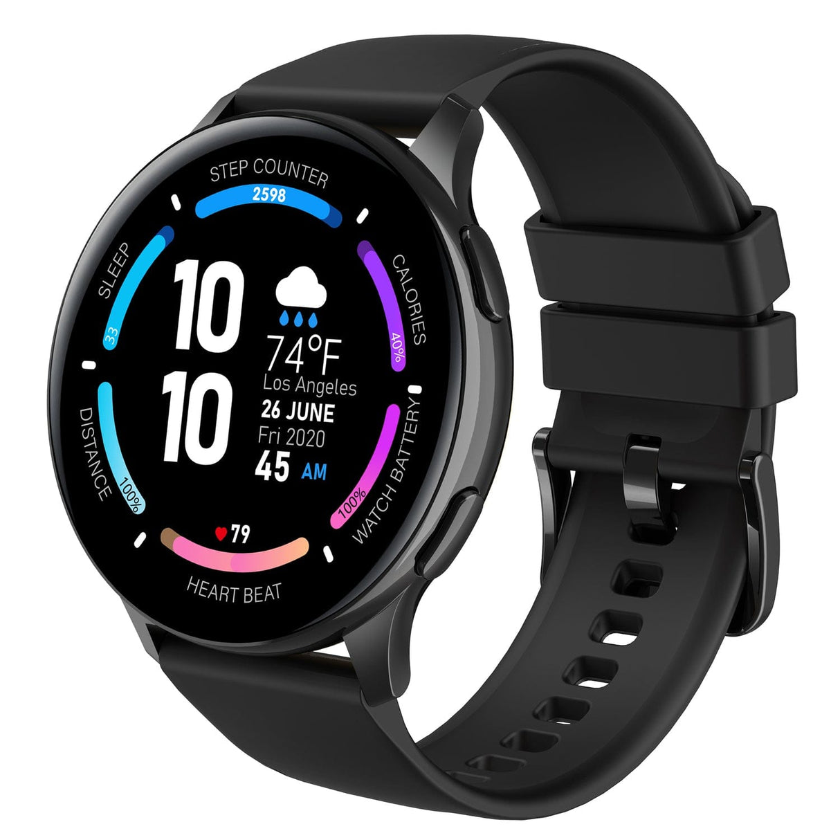 3Plus Vibe Callie Smartwatch with 1.43-In. AMOLED Display, Bluetooth Calling, Heart Rate/Blood Oxygen/Sleep, 100+ Workouts, and IP68 Water-Resistant