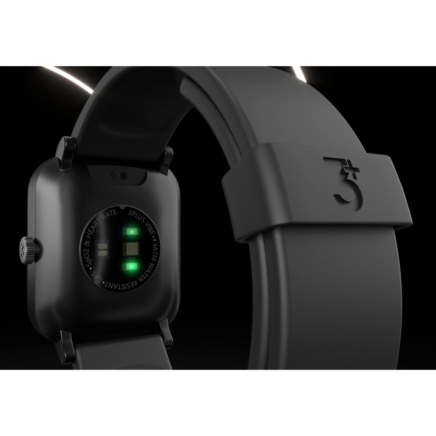 3Plus Vive+ (Gen 2) GPS Smartwatch with 1.72-In. Color Display, Bluetooth, Heart Rate/Blood Oxygen/Sleep, 25+ Workouts, Music, IP68 Water-Resistant