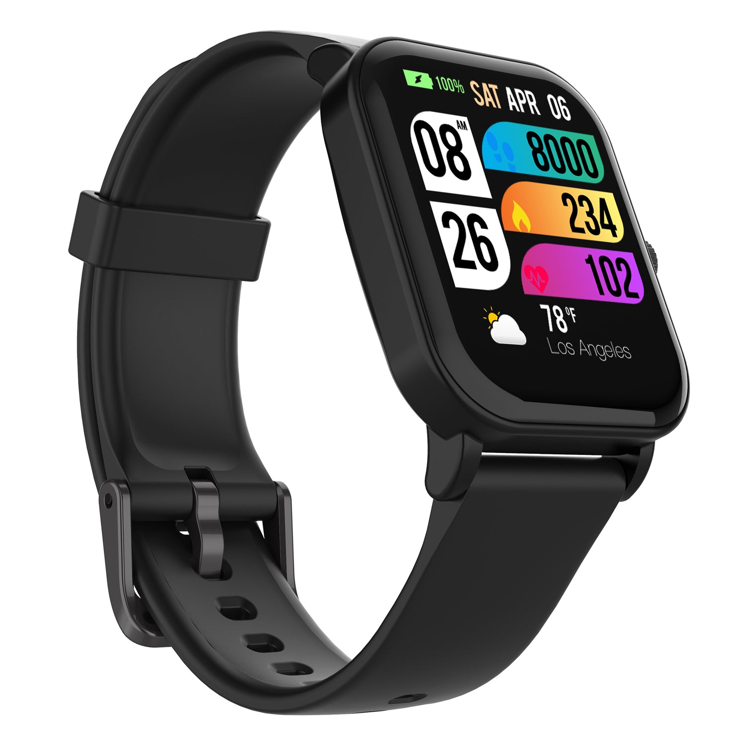 3Plus Vive+ (Gen 2) GPS Smartwatch with 1.72-In. Color Display, Bluetooth, Heart Rate/Blood Oxygen/Sleep, 25+ Workouts, Music, IP68 Water-Resistant