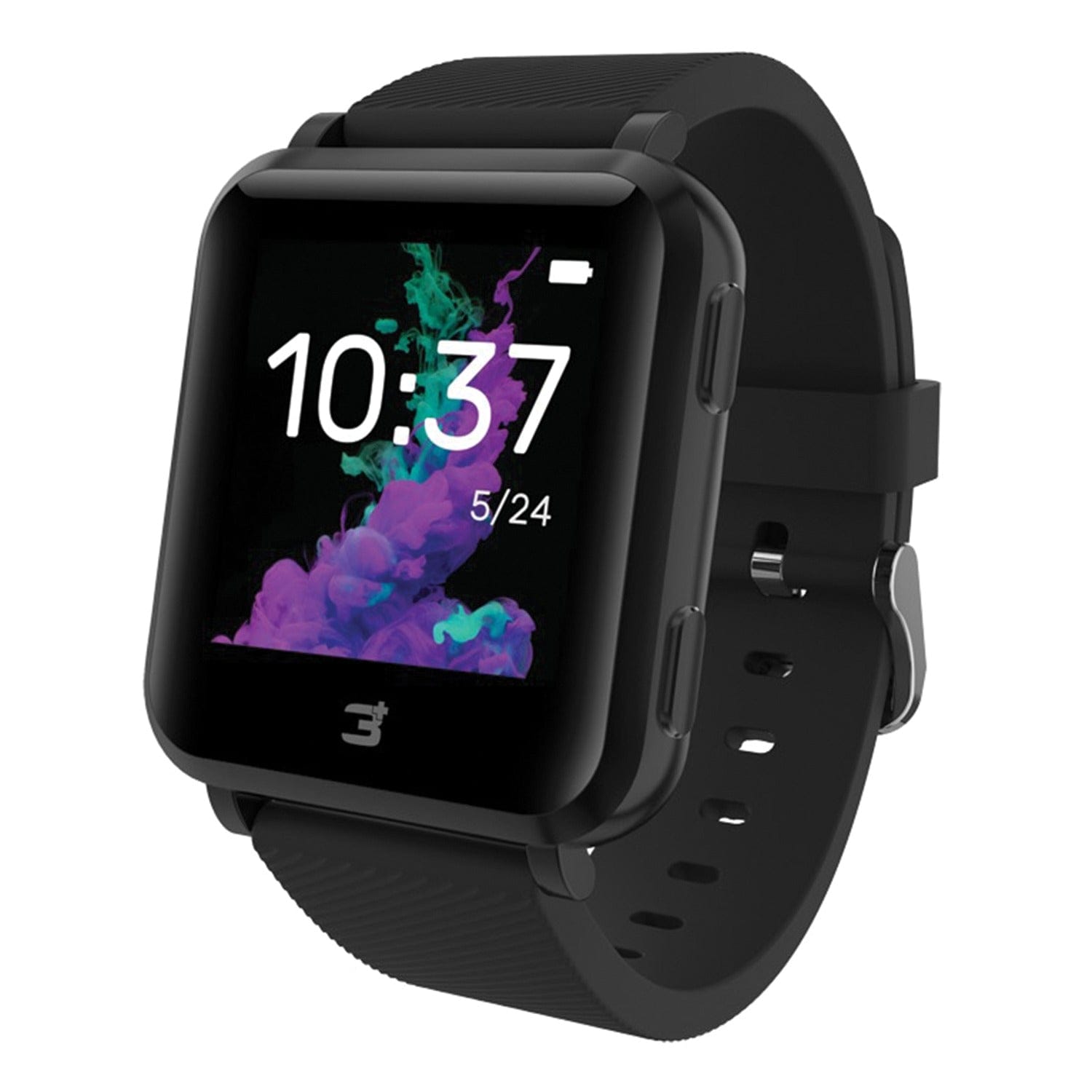 3Plus Vibe+ (Gen 1) Smartwatch with 1.4-In. Color Touch Screen, Bluetooth, Heart Rate/Sleep, Daily Activity Tracking, and 3 ATM Water-Resistant