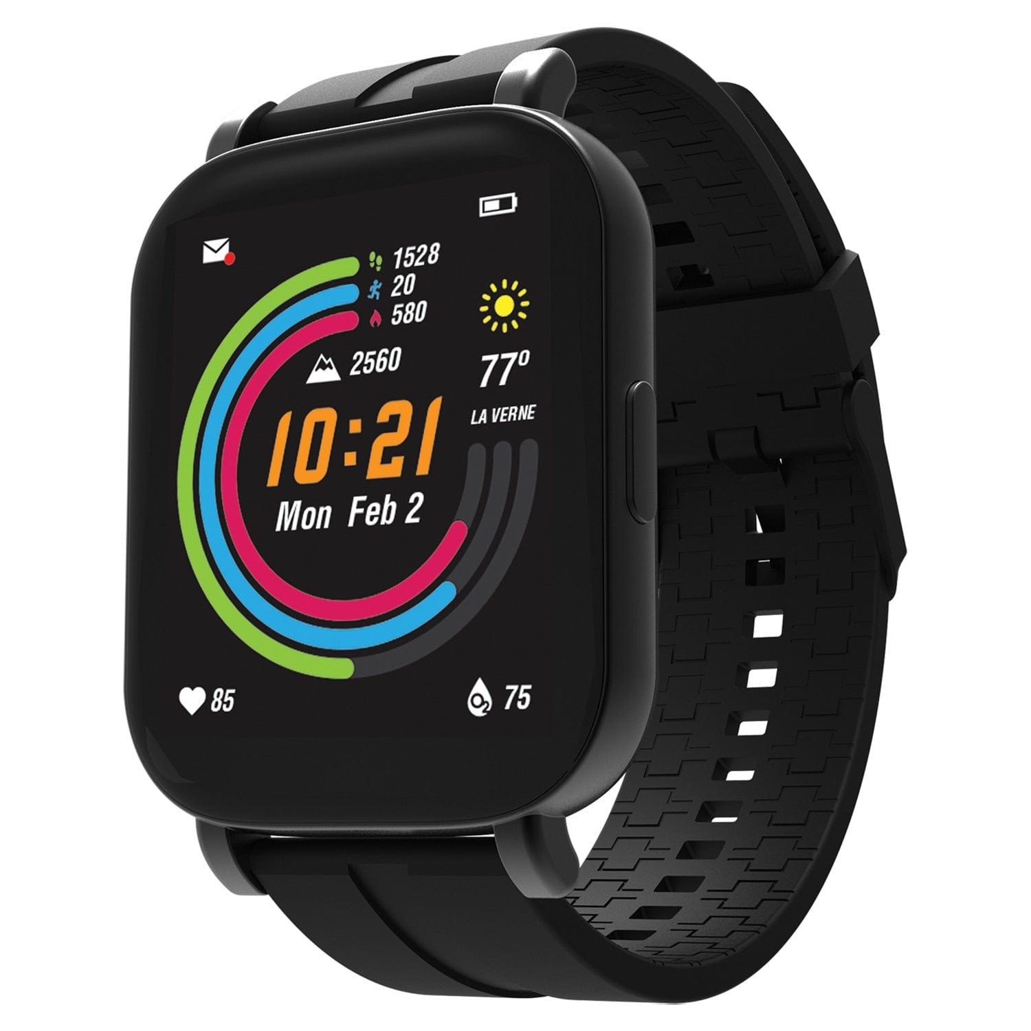 3Plus Vibe Pro GPS Smartwatch with 1.78-In. AMOLED Touch Screen, Bluetooth, Heart Rate/Blood Oxygen/Sleep, Sports Modes, and 5 ATM Water-Resistant
