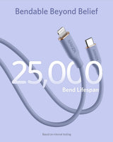 Anker <b>641</b> USB-C to Lightning Cable (Flow, 3 ft Silicone)