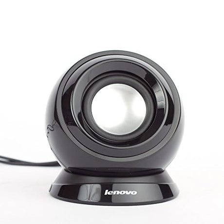 Lenovo M0520 2.0 USB-Powered Compact Speaker System, 2W RMS, 90Hz–20kHz, Black - Certified Refurbished