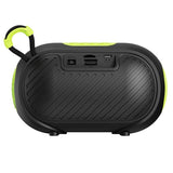 Supersonic 7-Watt-RMS VIBE!! DOCK Portable Bluetooth Rechargeable Speaker with Phone Holder, TWS, FM, USB/microSD Inputs, Strap, Green