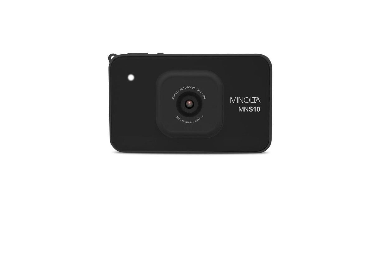 Minolta MNS10 Super Slim 48MP Digital Camera, 4K Ultra HD Video, AI Filters, Black