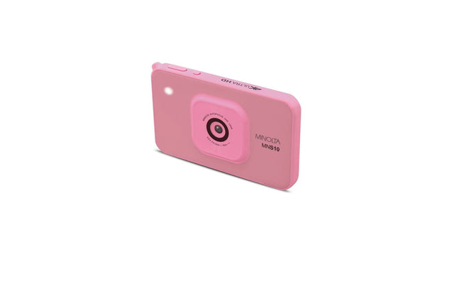 Minolta MNS10 Super Slim 48MP Digital Camera, 4K Ultra HD Video, AI Filters, Pink