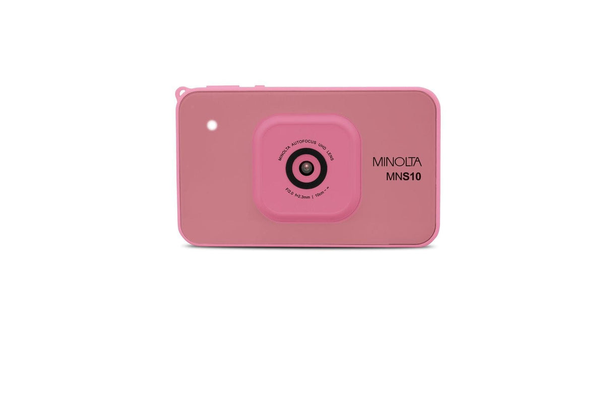 Minolta MNS10 Super Slim 48MP Digital Camera, 4K Ultra HD Video, AI Filters, Pink