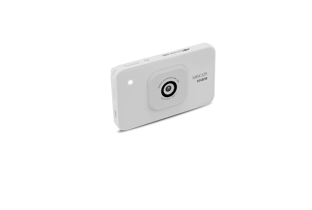 Minolta MNS10 Super Slim 48MP Digital Camera, 4K Ultra HD Video, AI Filters, White