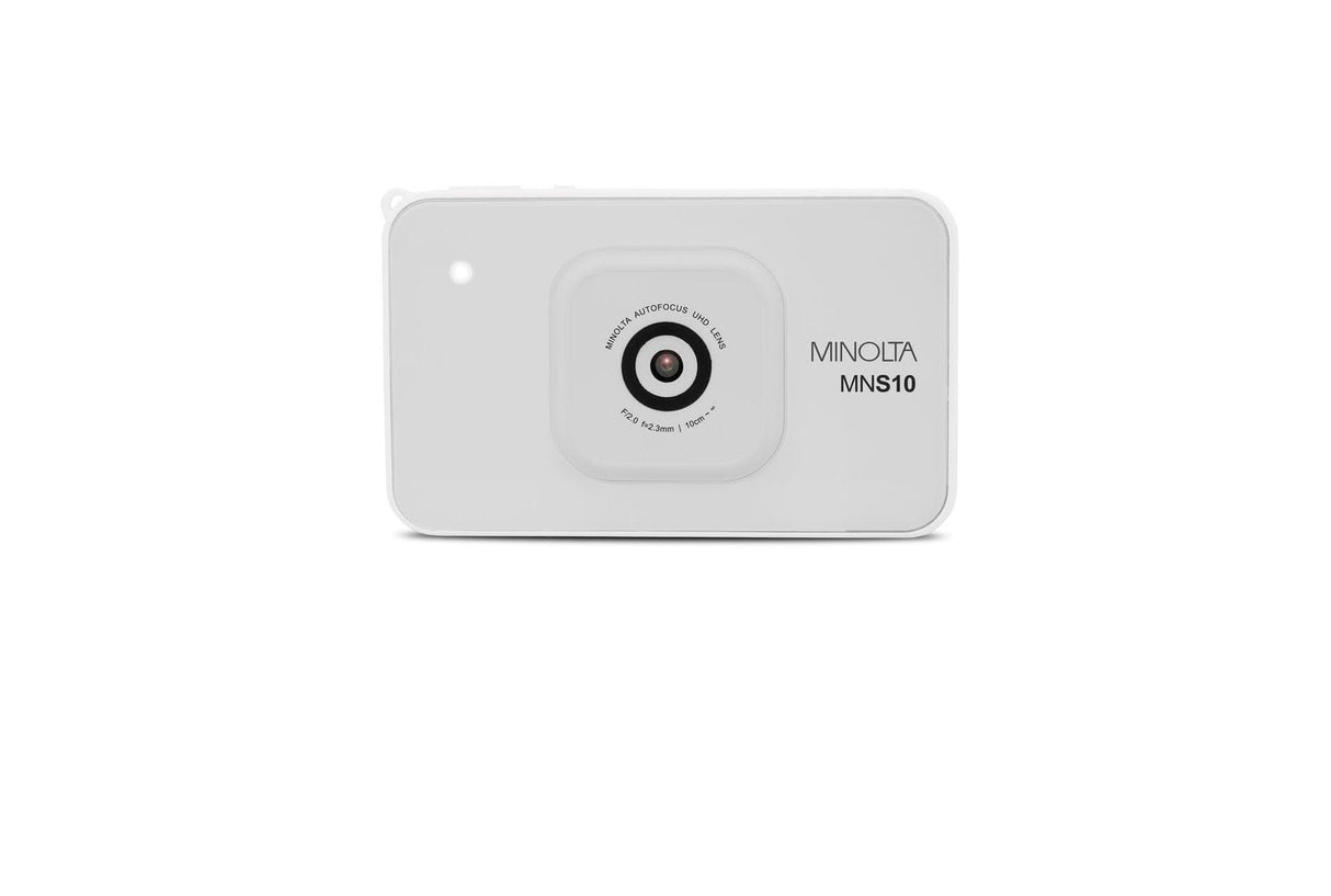 Minolta MNS10 Super Slim 48MP Digital Camera, 4K Ultra HD Video, AI Filters, White