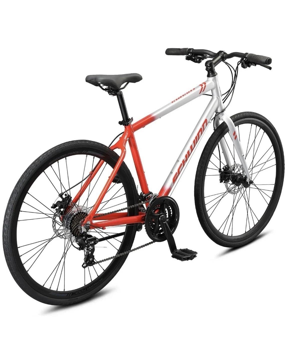 Schwinn Men's Circuit 700C/28" Hybrid Bike, Silver/Red - Certified Refurbished