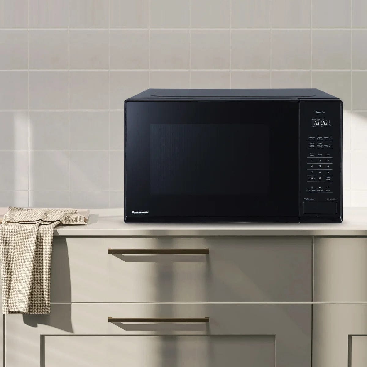 Panasonic 1.3 Cubic Ft 1200 Watt Microwave Oven, Black - Certified Refurbished