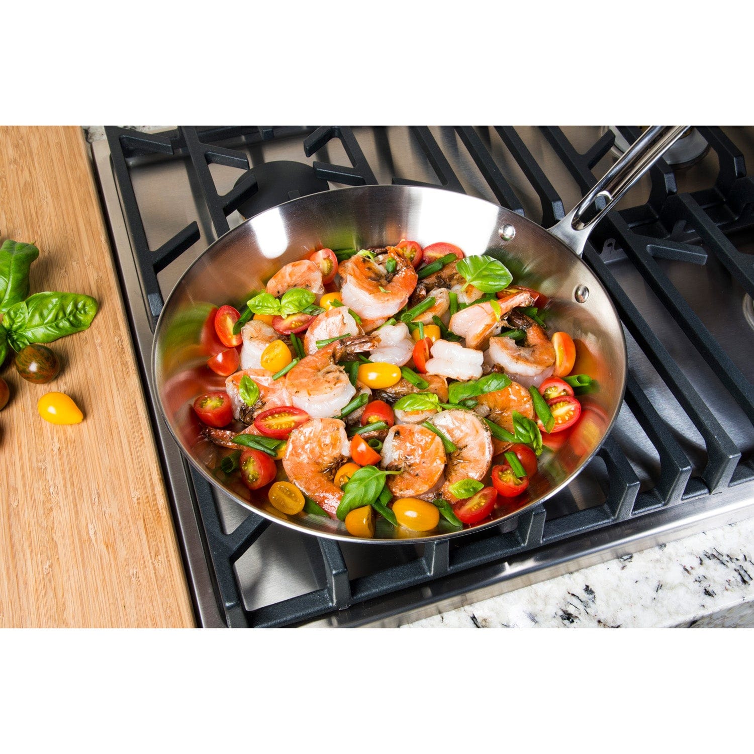 Viking Contemporary 3-Ply 10-inch Fry Pan, Mirror Finish