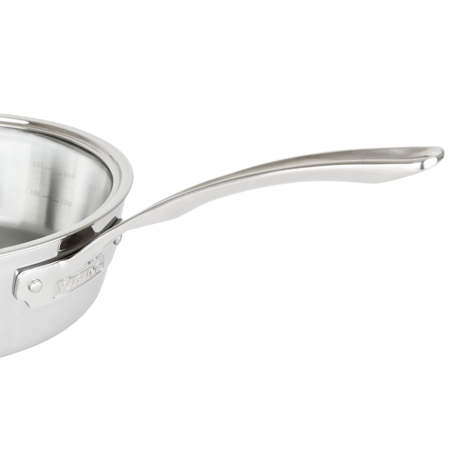Viking Contemporary 3-Ply 3.6-qt Saute Pan, Mirror Finish
