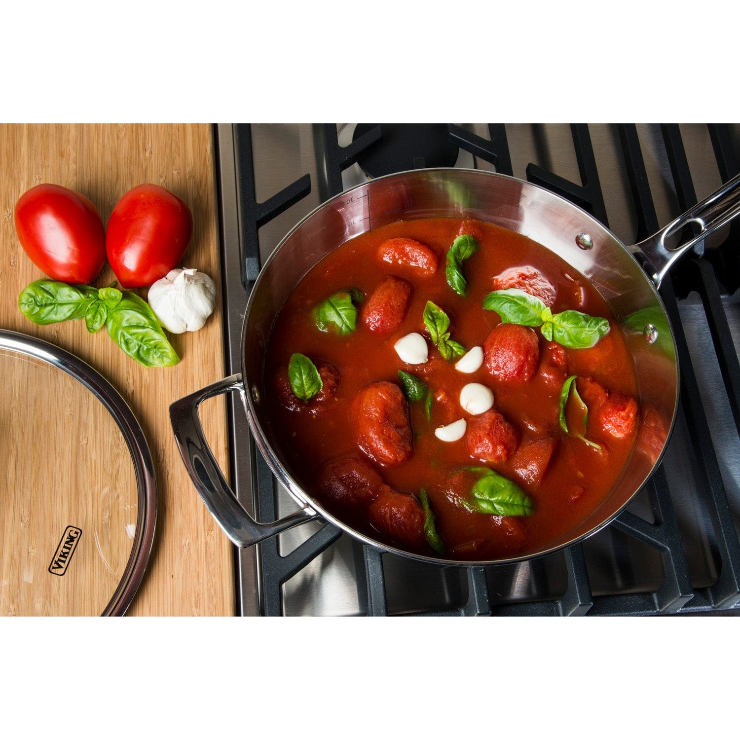 Viking Contemporary 3-Ply 3.6-qt Saute Pan, Mirror Finish