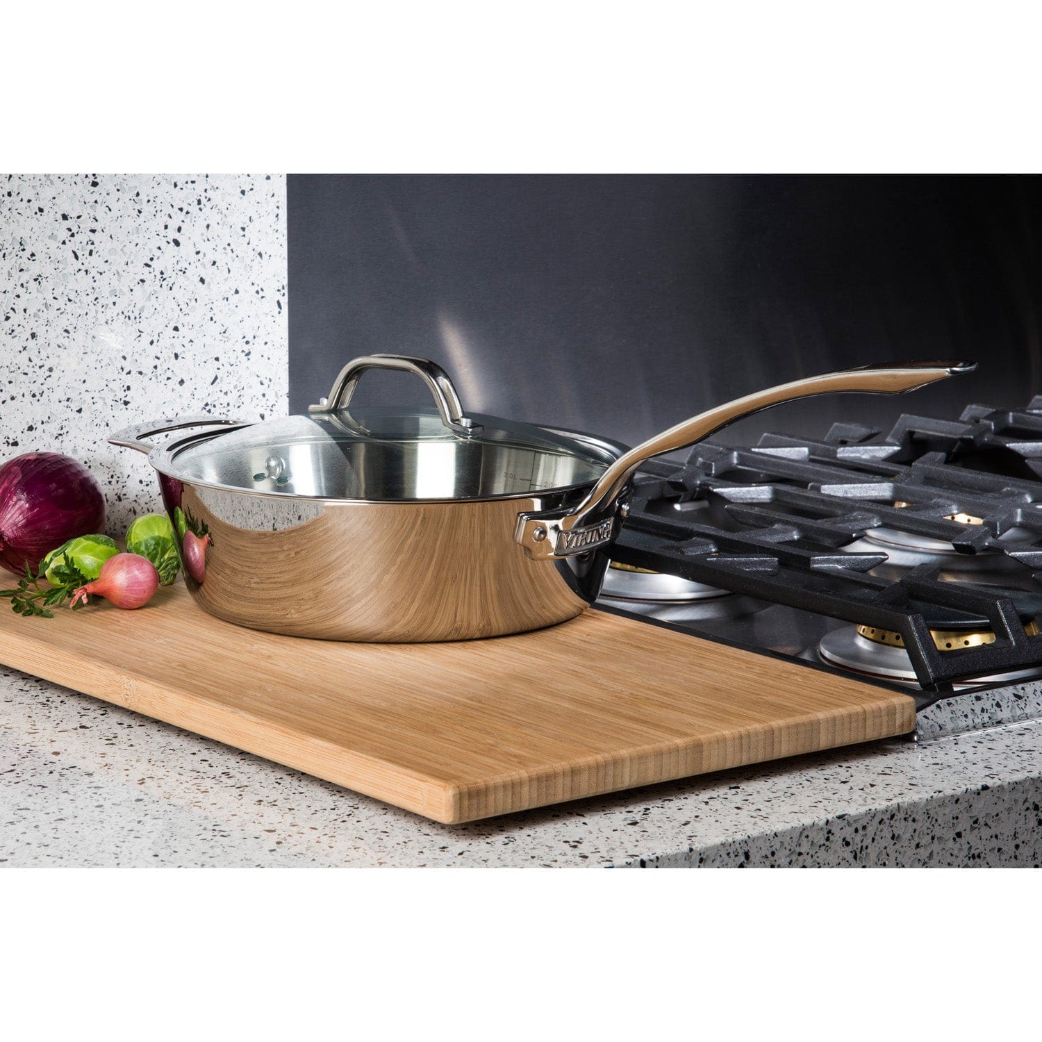 Viking Contemporary 3-Ply 3.6-qt Saute Pan, Mirror Finish