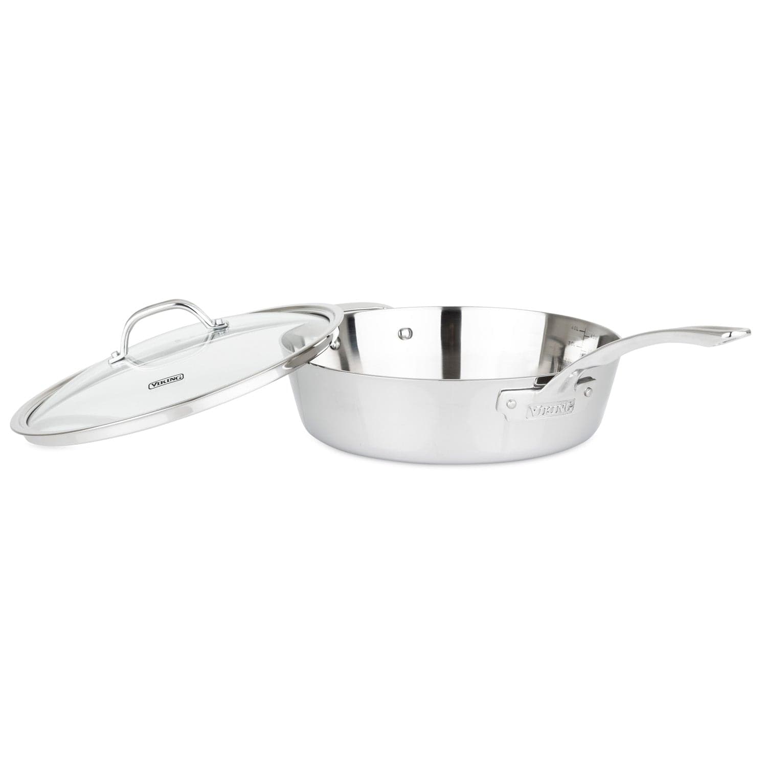 Viking Contemporary 3-Ply 4.8-qt Saute Pan, Mirror Finish