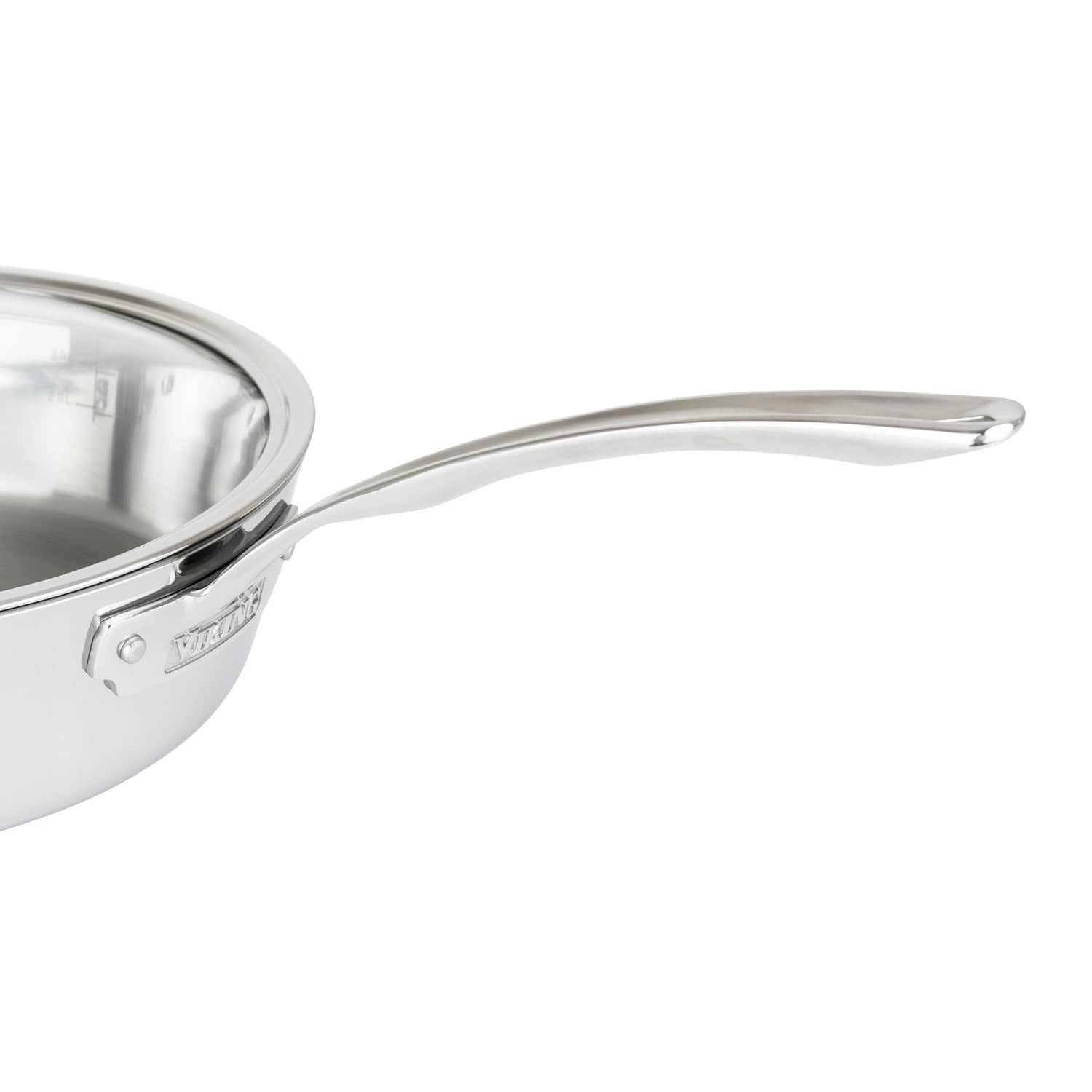 Viking Contemporary 3-Ply 4.8-qt Saute Pan, Mirror Finish