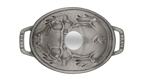 Staub Cast Iron 1-qt Pig Cocotte, Dutch Oven - Graphite Grey