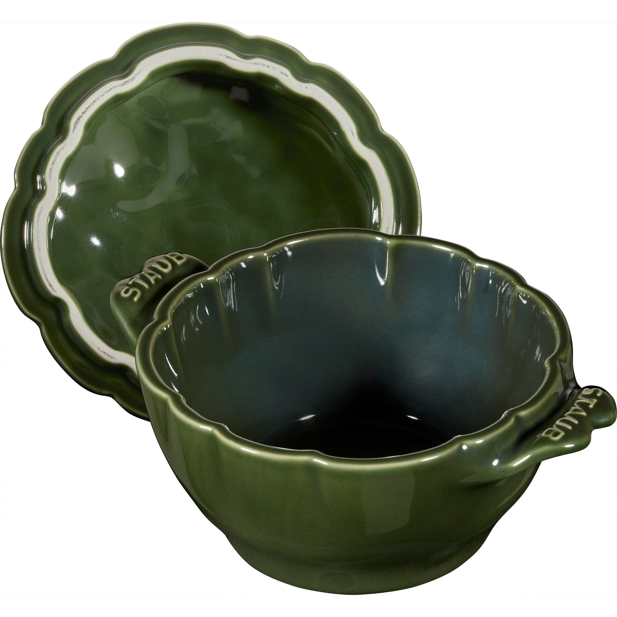 Staub Ceramic 16-oz Petite Artichoke Cocotte - Basil