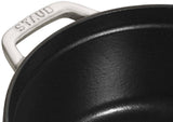 Staub Cast Iron 2.75-qt Round Cocotte, Dutch Oven - White Truffle