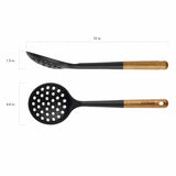 Staub Silicone Skimming Ladle, BPA-Free Cooking Utensil with Wood Handle