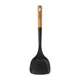 Staub Silicone Wok Turner, BPA-Free Cooking Utensil with Wood Handle