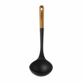 Staub Silicone Soup Ladle, BPA-Free Cooking Utensil with Wood Handle