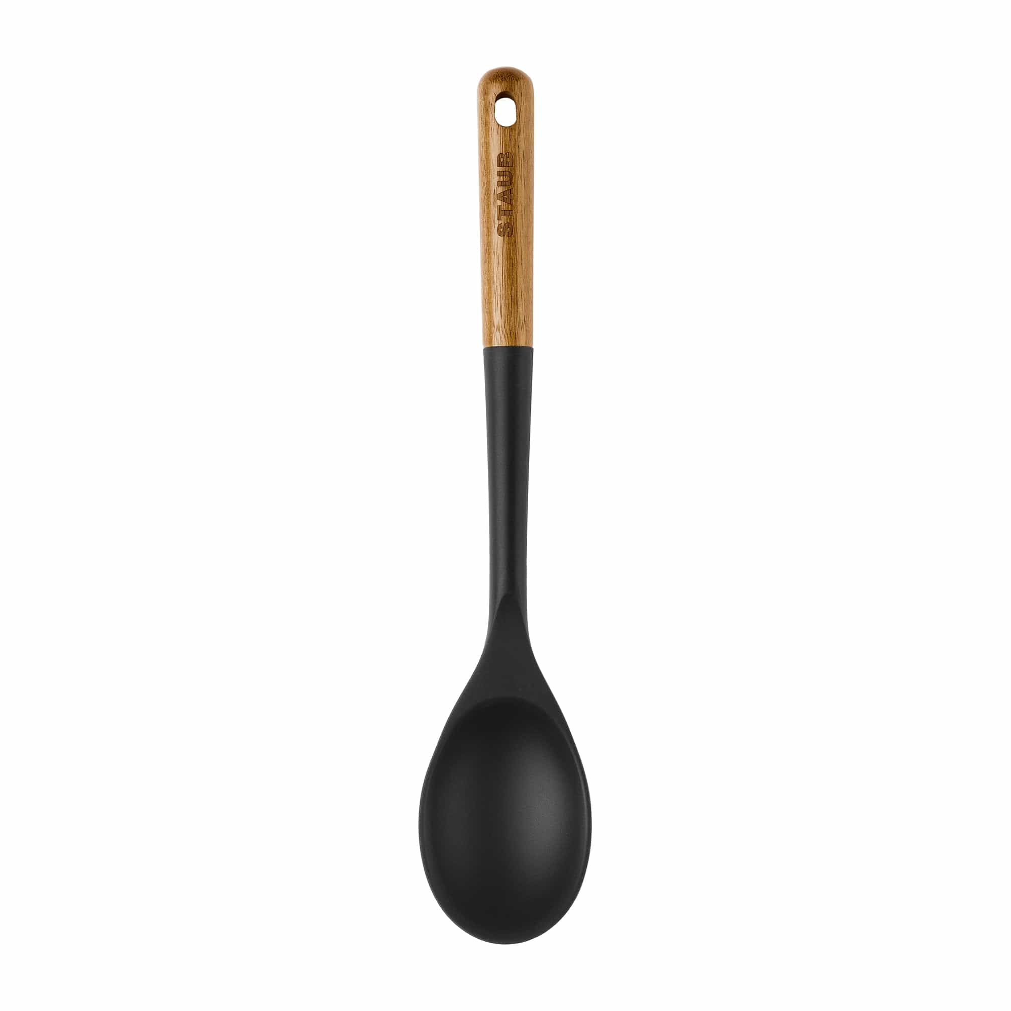 Staub Silicone with Wood Handle Cooking Utensil, Serving Spoon