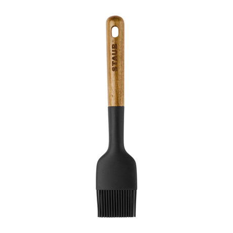 Staub Silicone Pastry Brush, BPA-Free Cooking Utensil with Wood Handle