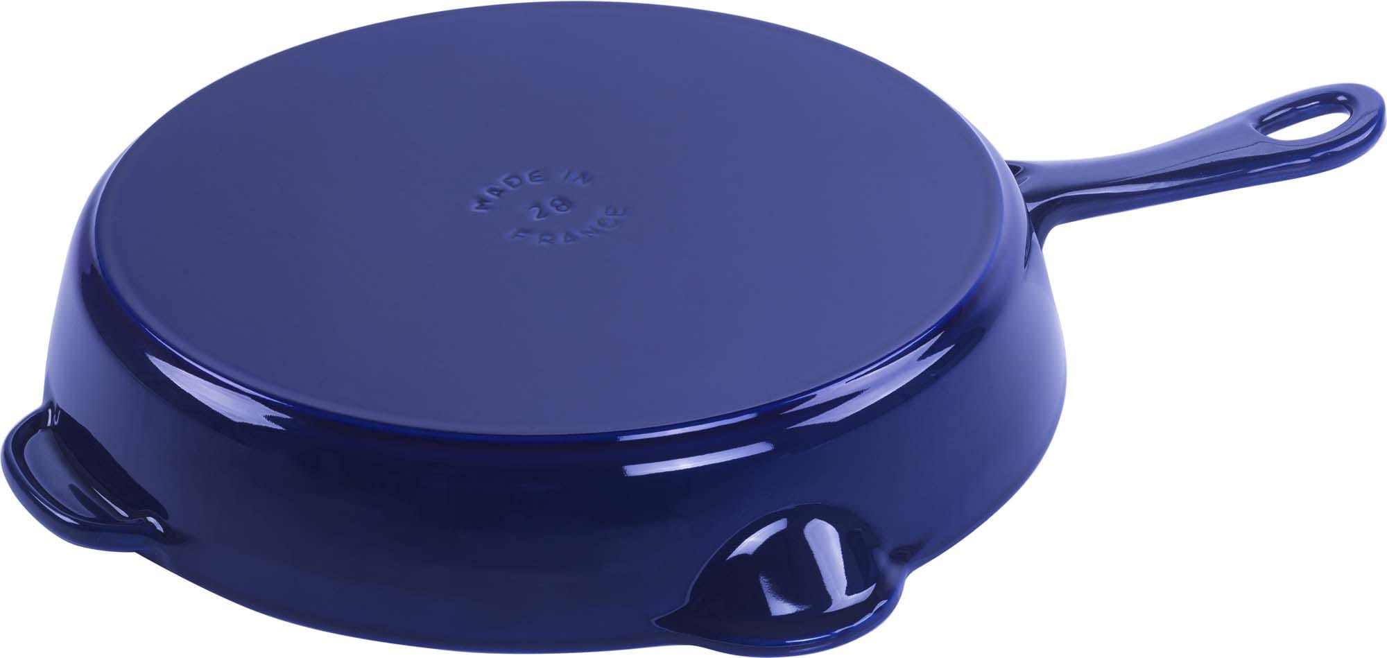 Staub Cast Iron 11-inch Traditional Skillet - Dark Blue