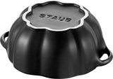 Staub Ceramic 16-oz Petite Pumpkin Cocotte - Matte Black