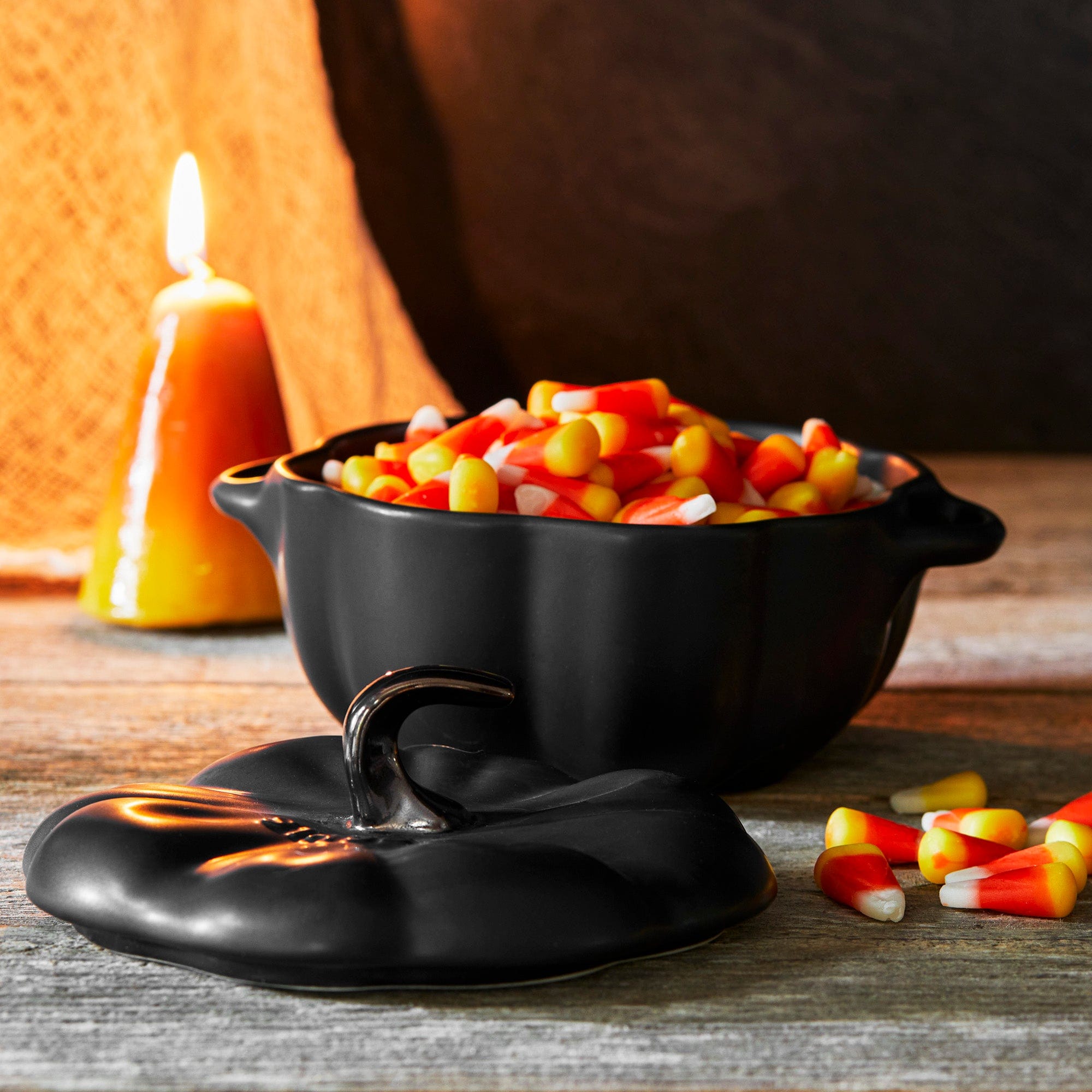 Staub Ceramic 16-oz Petite Pumpkin Cocotte - Matte Black