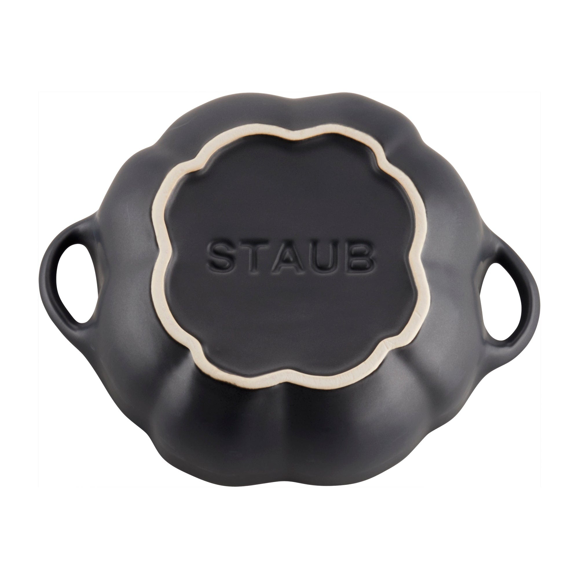 Staub Ceramic 24-oz Pumpkin Cocotte - Matte Black