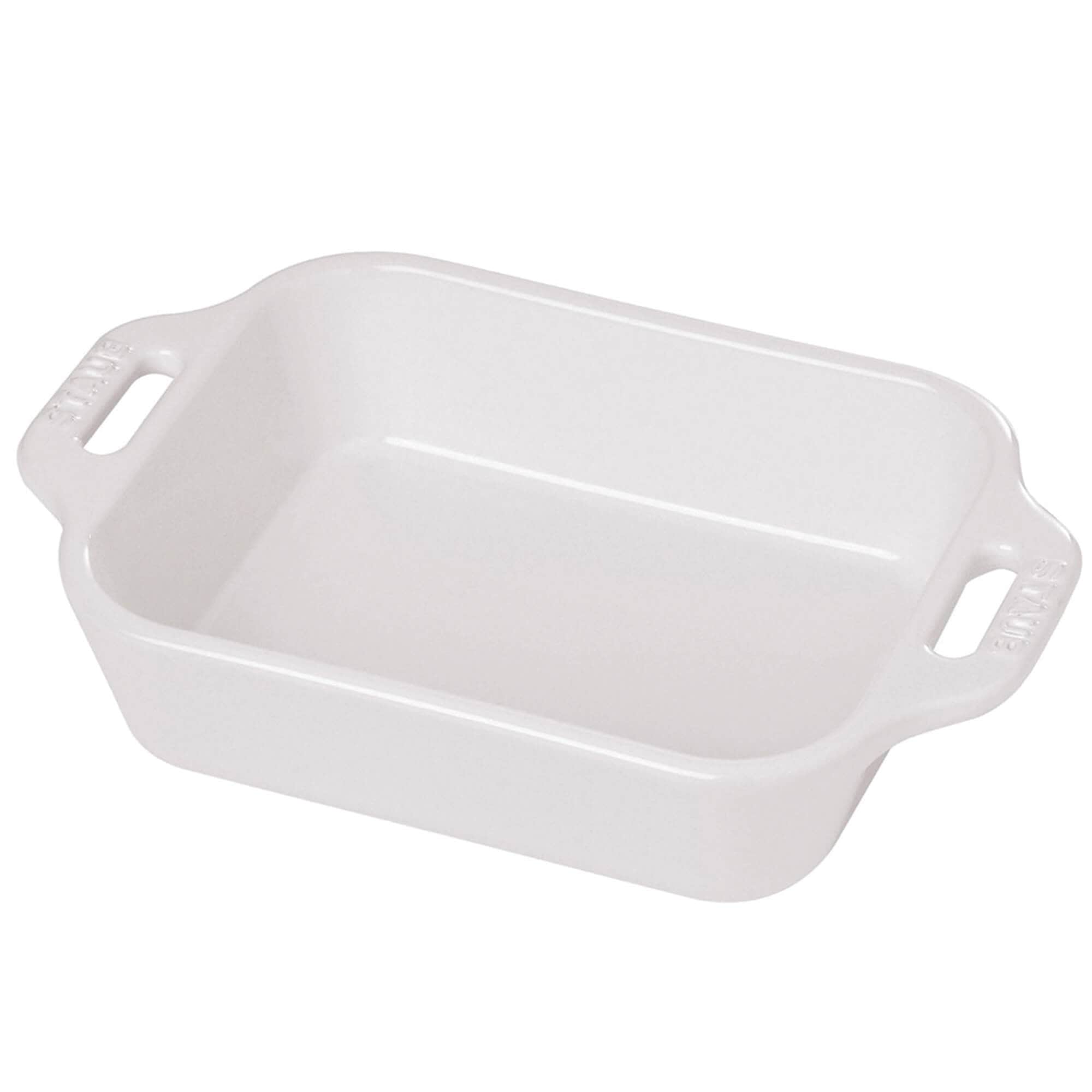 Staub Ceramic 10.5-inch x 7.5-inch Rectangular Baking Dish - White