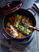 Staub Cast Iron 5.5-qt Round Cocotte, Dutch Oven - Grenadine