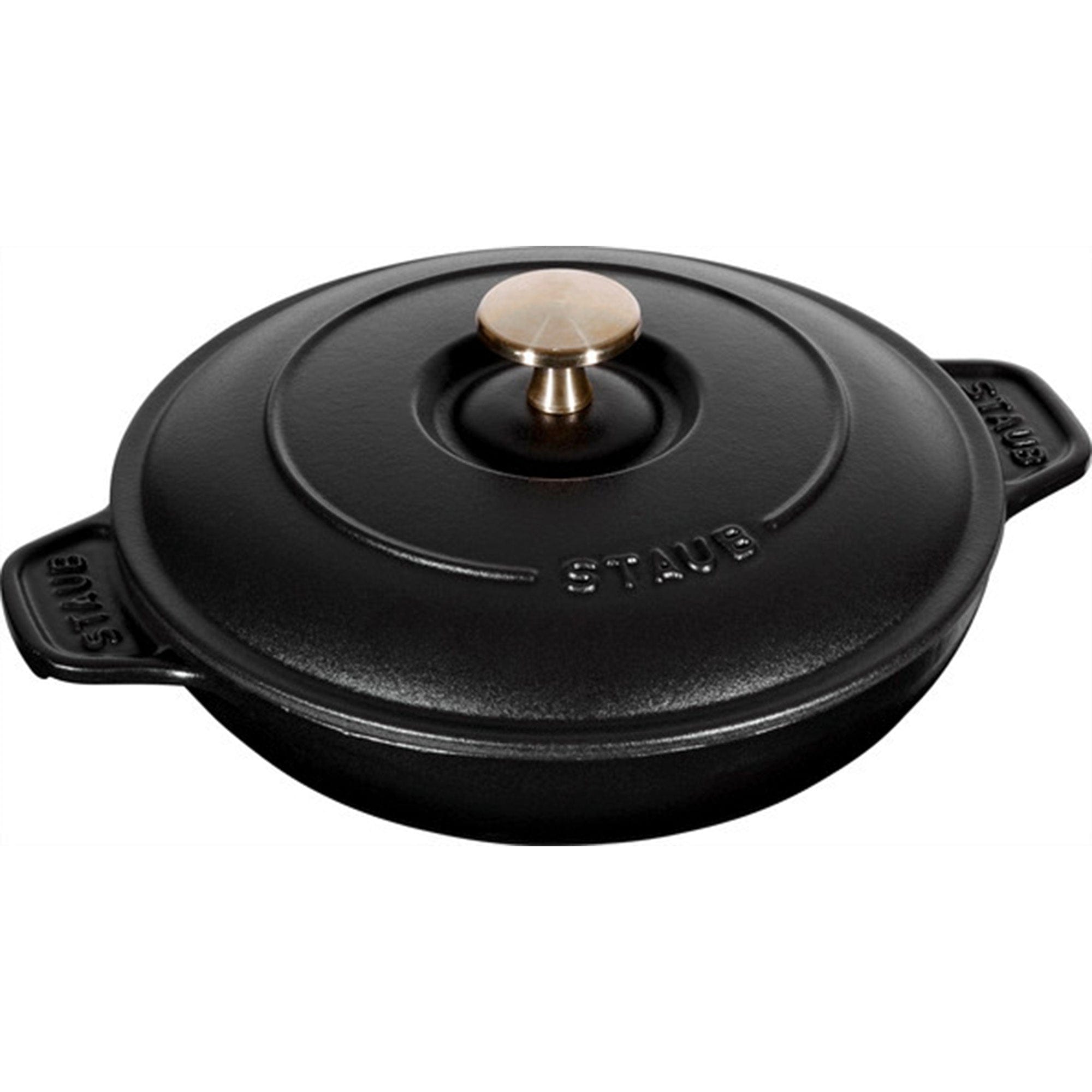 Staub Cast Iron 7.9-inch Round Covered Baking Dish - Matte Black