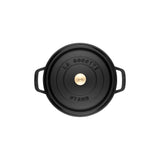 Staub Cast Iron 9-qt Round Cocotte, Dutch Oven - Matte Black
