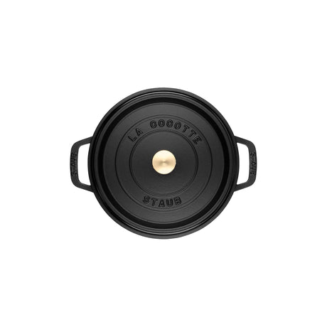 Staub Cast Iron 9-qt Round Cocotte, Dutch Oven - Matte Black