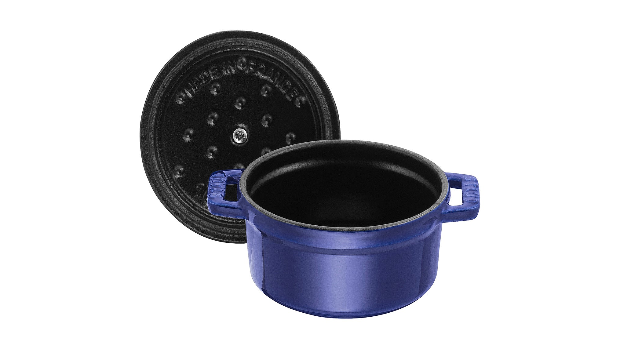 Staub Cast Iron 2.75-qt Round Cocotte - Dark Blue