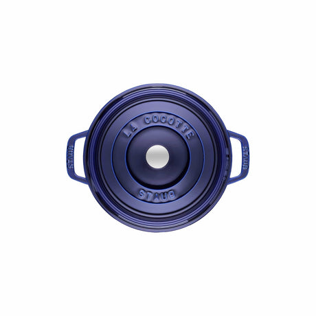 Staub Cast Iron 5.5-qt Round Cocotte, Dutch Oven - Dark Blue